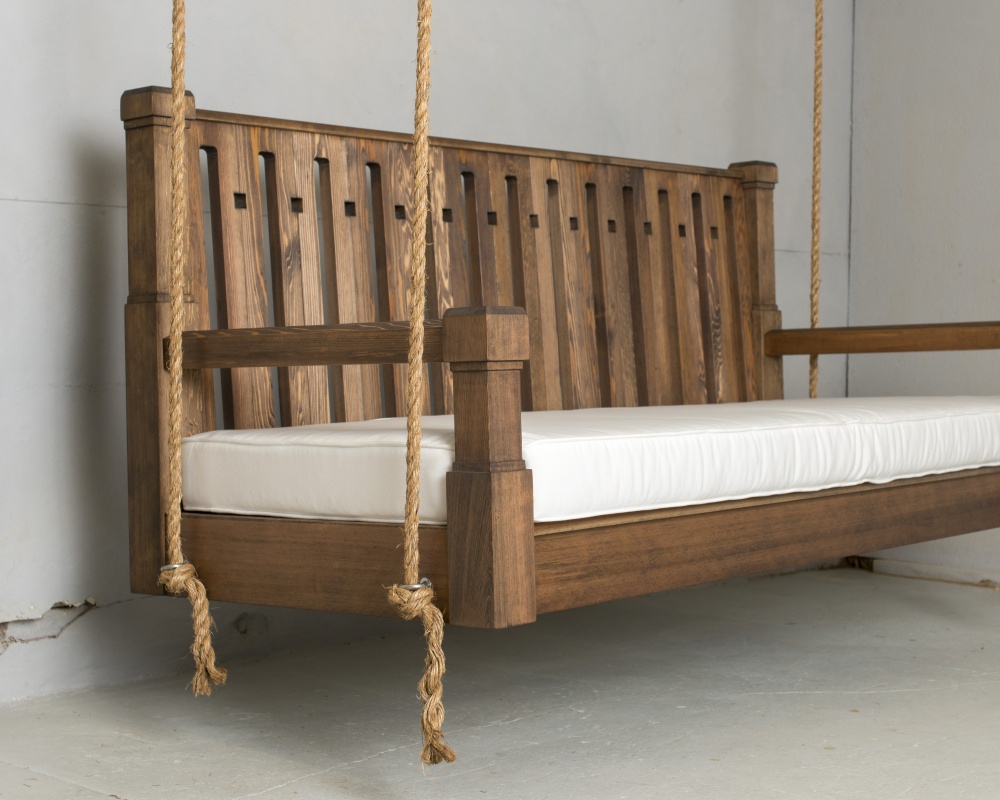 Mission style porch hotsell swing